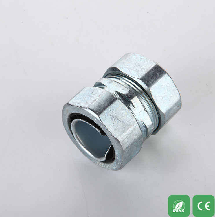 Conector de mangueira metálica fixa duplo NBK