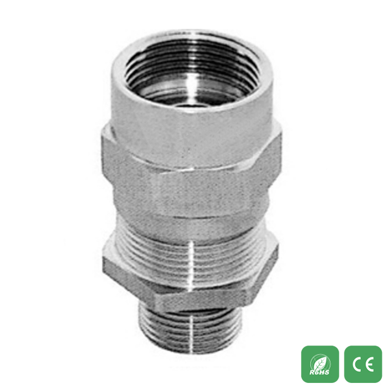 Conector blindado de cabos de aço inoxidável com dentes internos e externos à prova de explosão  BGX-EX3