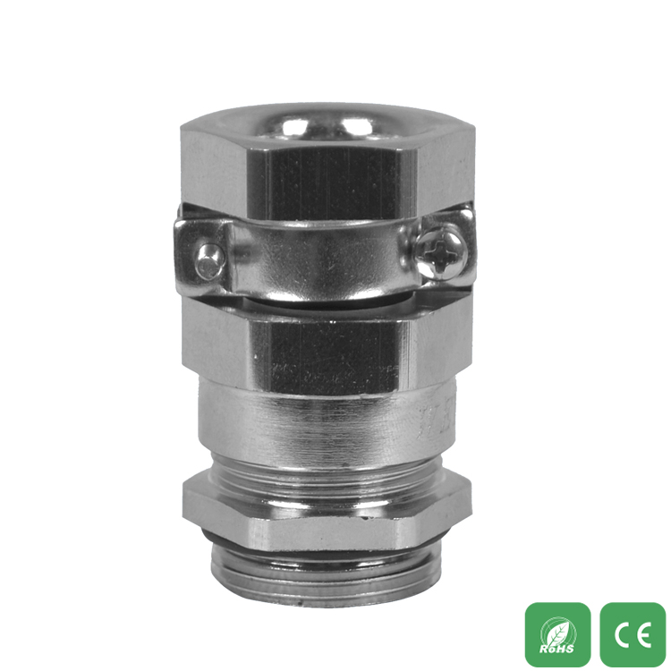 Conector impermeável de cabo de aço inoxidável com bloqueio duplo MSSM