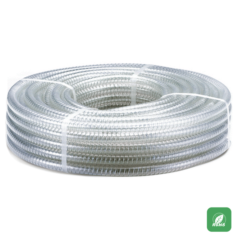 Mangueira de PVC reforçada com arame de aço de alta temperatura