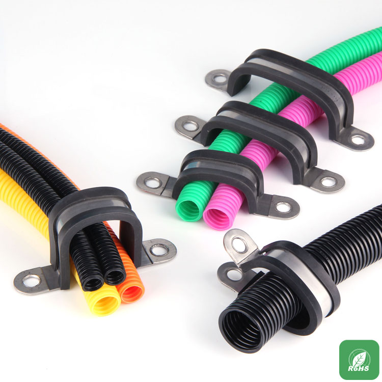 Braçadeira de mangueira de aço inoxidável retardadora de chama multi-linha